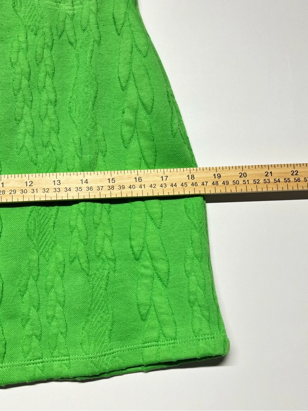 ✨Zara Green Cable-Knit Mini Skirt Size S